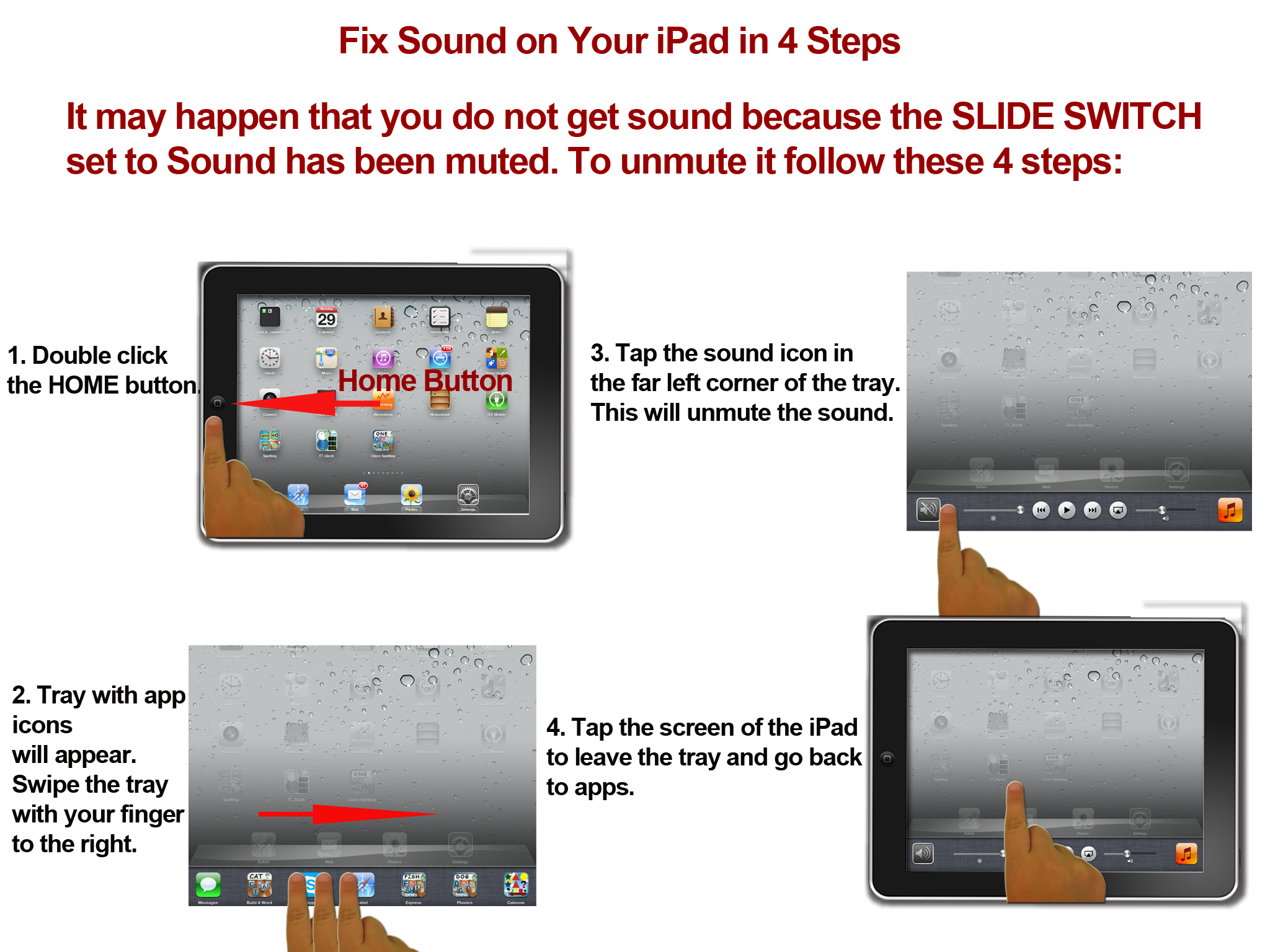 4 Steps to Fix Sound on Your iPad