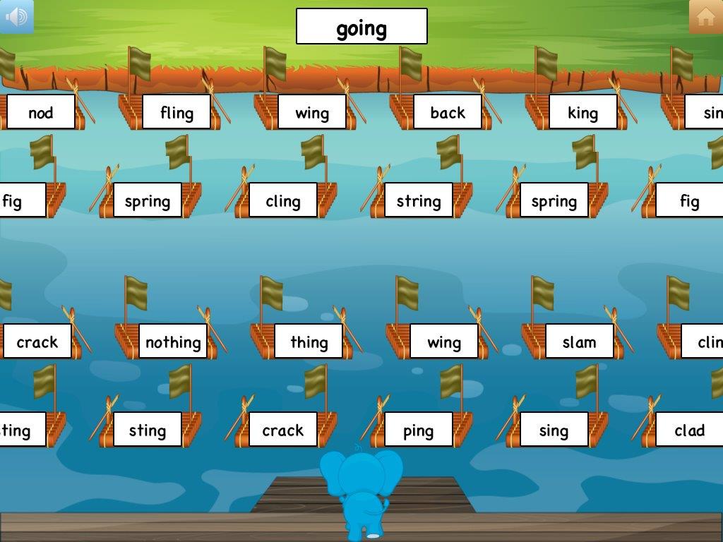 River Crossing School Tool Rhyming Words iOS App